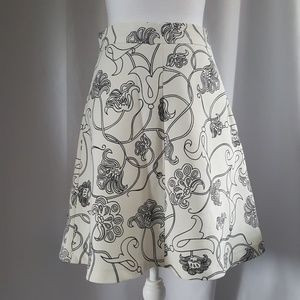 ZARA WOMAN Floral A-LINE SKIRT
